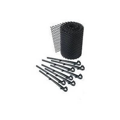 Gouttière grillage de Protection 6 m avec agrafes Grille Couverture anti Feuilles protection pour gouttière