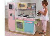 Cuisine dinette en bois pour enfant taille XXL couleur rose princesse