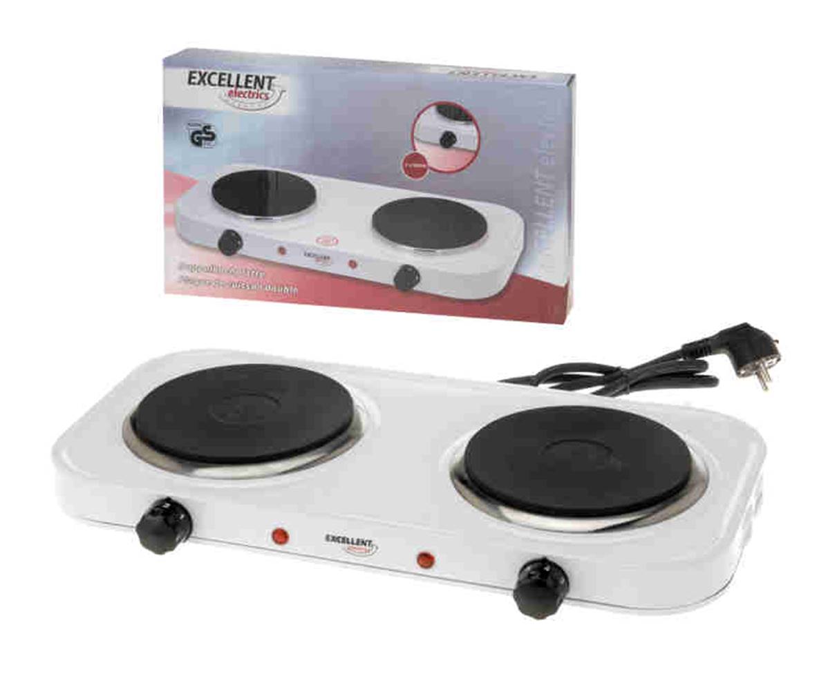 WilTec Double Plaque chauffante 2000 Watts Plaque de Cuisson Camping  Cuisinière électrique Réchaud