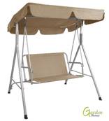 Balancelle de jardin pour 2 personnes coloris beige