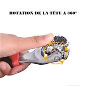 Clé à douille universelle 48 en 1 - Tête Rotative à 360 Degrés - flexible