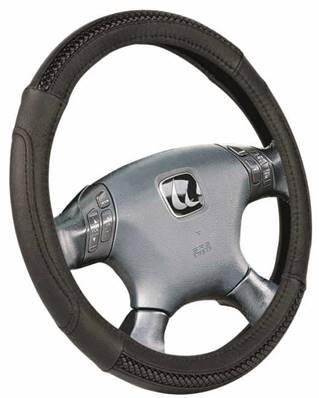 Couvre volant de voiture racing luxe en cuir diametre 37 - 39 cm