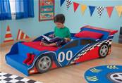 Lit en forme de voiture de course pour enfant - bolide