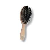 Brosse à cheveux en poils de sanglier, naturel