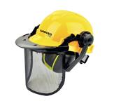 Casque forestier de protection complet - visiere - casque et pare nuque