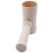 Récupérateur d'eau de pluie pour descente de gouttiere - 80 mm - couleur beige