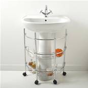 etagere meuble de rangement sous evier ou lavabo à roulettes