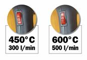 Decapeur thermique 2 puissances de chauffe 450 et 600 degré