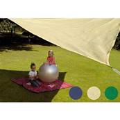 Voile d'ombrage triangulaire 3x3x3 m ecru ecoline