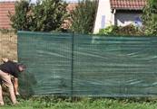 Brise vue vert - 1,8 x 10 m - 90 grs/m² - opaque- couleur vegetal