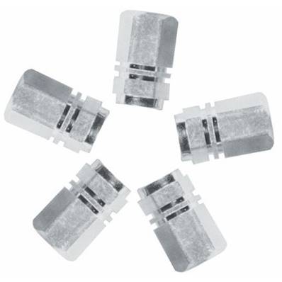 Bouchon de valve sport pour voiture couleur gris 5 pieces