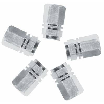 Bouchon de valve sport pour voiture couleur gris 5 pieces