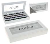 Distributeur de capsules nespresso design bois blanc (40 capsules) 