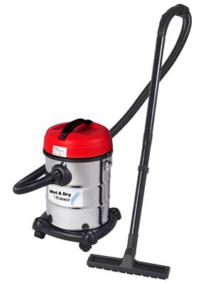 Aspirateur industriel eau et poussiere 1200W avec cuve inox 25L