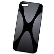 Coque arrière Minigel Noire X line pour Apple iPhone 5