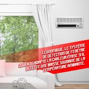  Chauffage radiateur ceramique mural 2000W avec télécommande pour chauffe rapide 