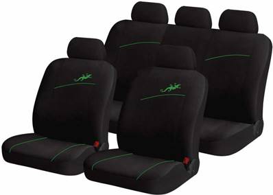 Housse pour siege de voiture Gecko Vert 9 pieces