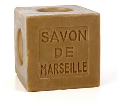Bloc de savon de marseille vert 400 grs par la savonnerie Marius Fabre